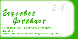 erzsebet gotthart business card